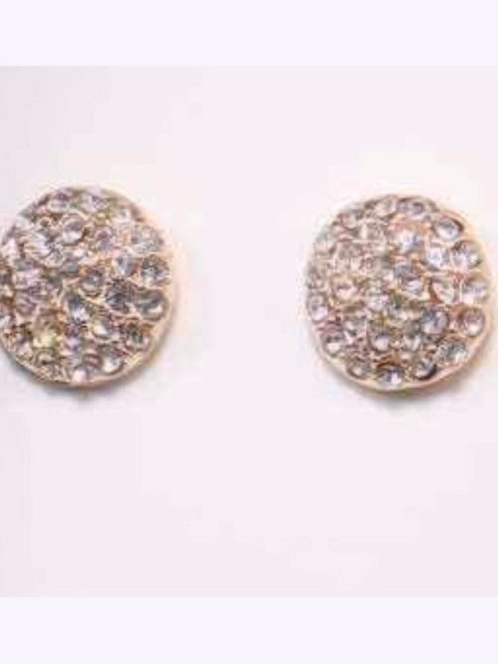 Bijoux Bar 3 Pair Rose Gold Tone Earrings Posts & Drops Crystal & MOP Box M654 - Picture 2 of 6